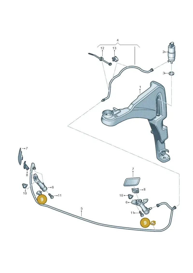 4G0971842 — Audi TTS (2014-2023) diagram 850955300, position 9