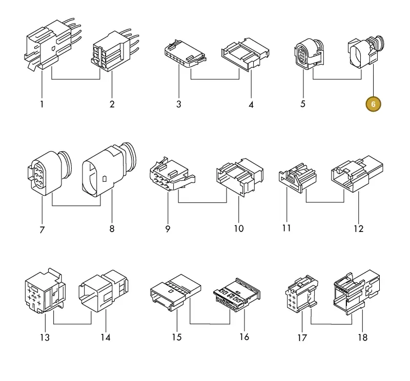 4G0973813B — Volkswagen 1J0 platform diagram 198971010, position 6