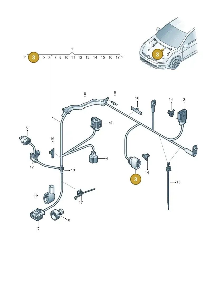 4G0973813B — Skoda Octavia (2017-2020) diagram 746971700, position 3