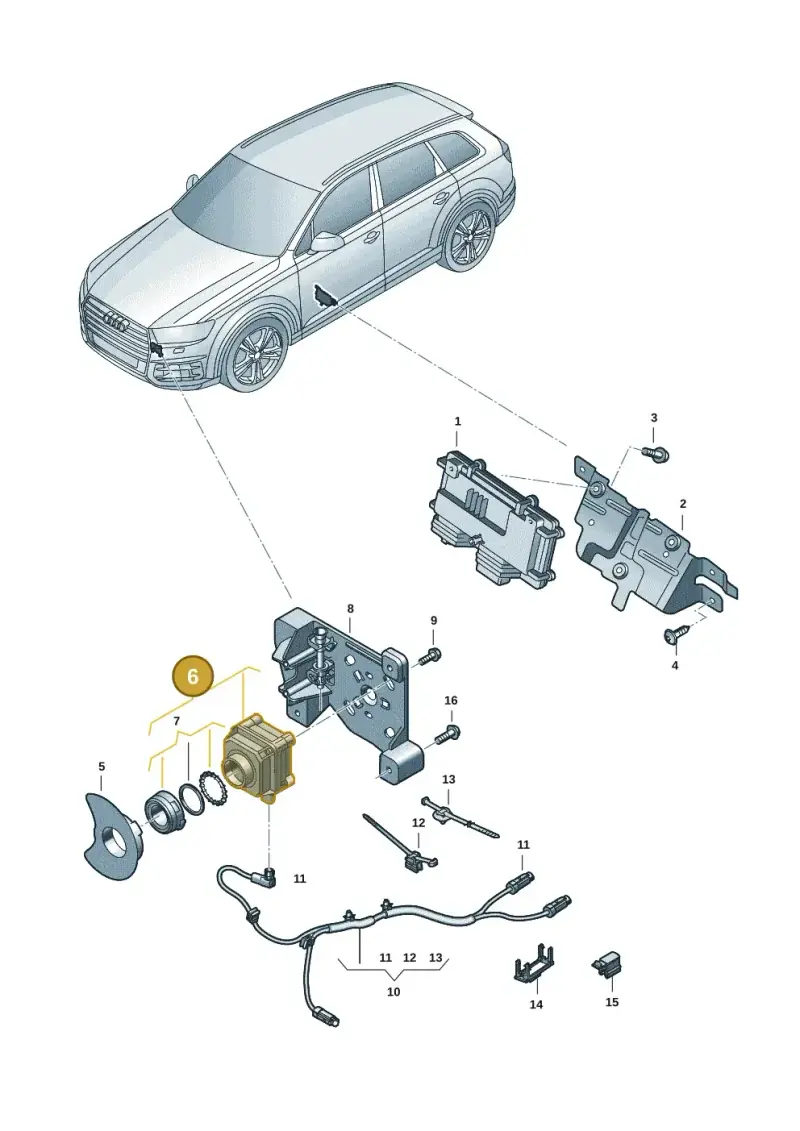4G0980552C — Audi Q7 (2015-2025) diagram 859907042, position 6