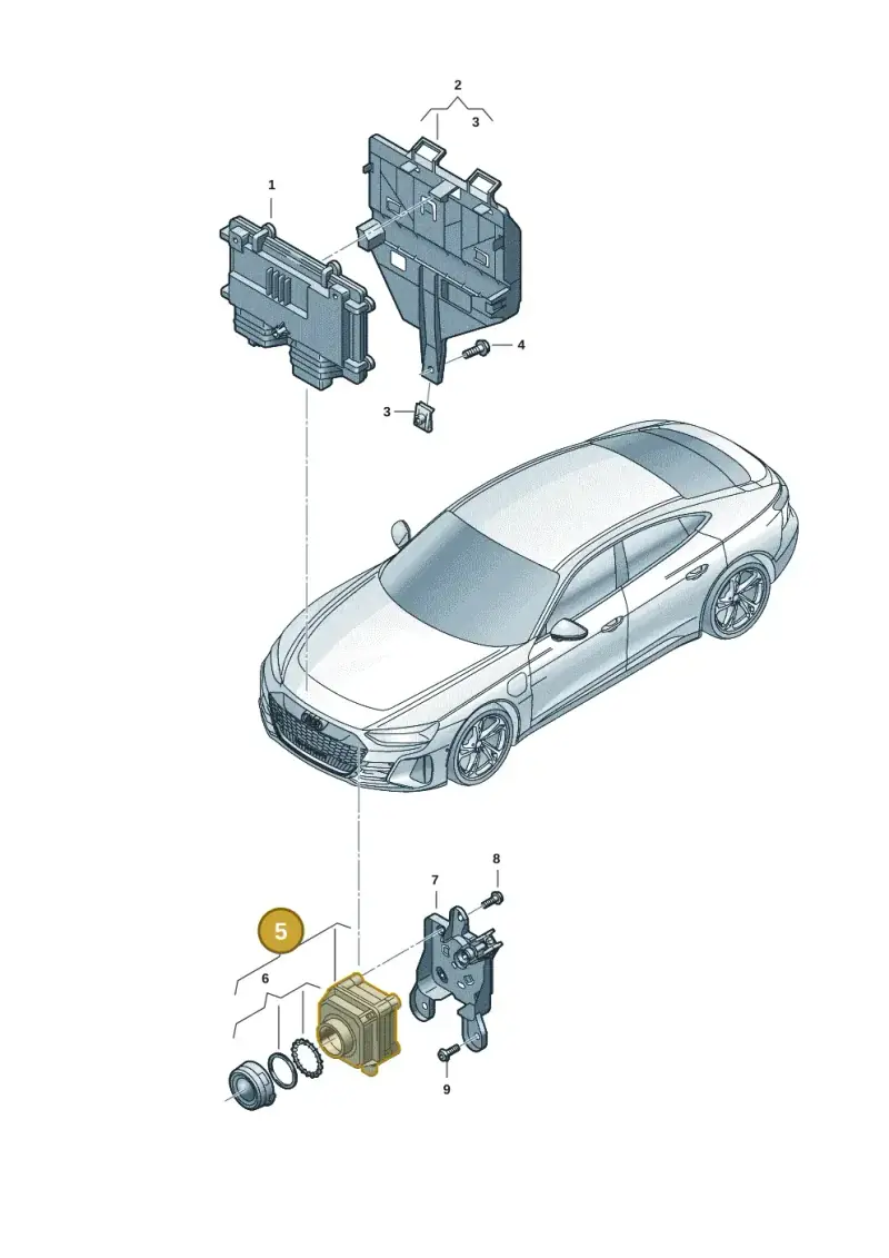 4G0980552C — Audi RS e-tron GT (2020-2025) diagram 4j1907240, position 5