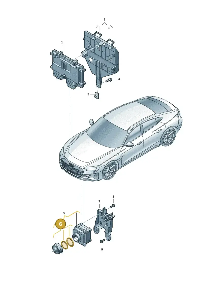 4G0998552A — Audi RS e-tron GT (2020-2020) diagram 4j1907240, position 6