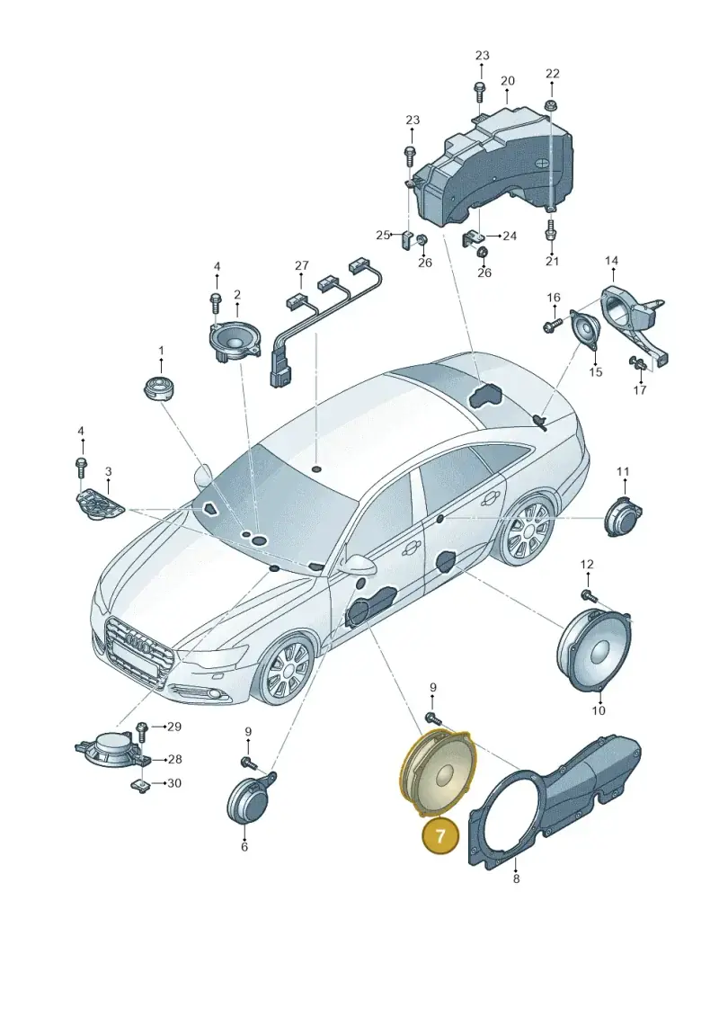 4G1035415 — Audi A6 (2014-2018) diagram 798035350, position 7