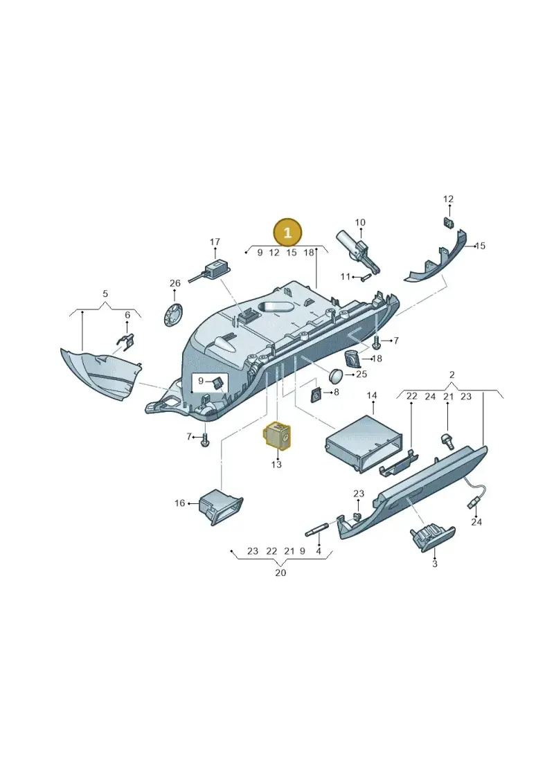 4G1857104C6PS — Audi A6 2.0 tdi (2010-2015) diagram 620857200, position 1