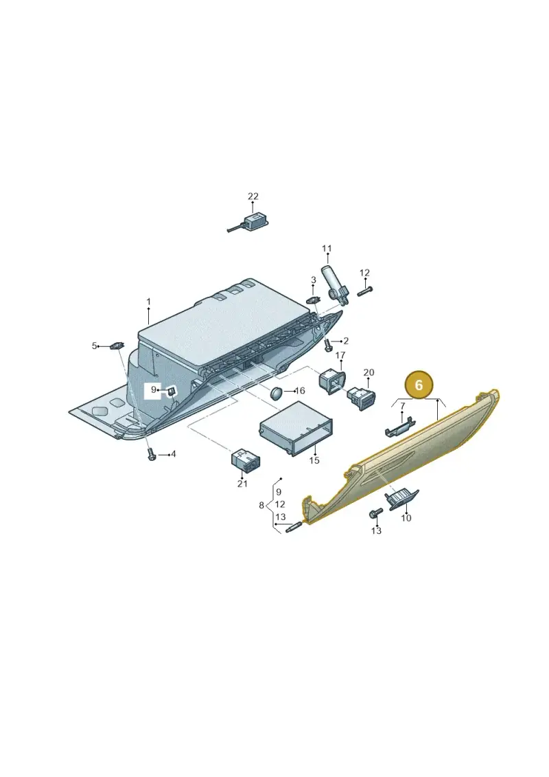 4G18571246PS — Audi A6 (2014-2018) diagram 788857200, position 6