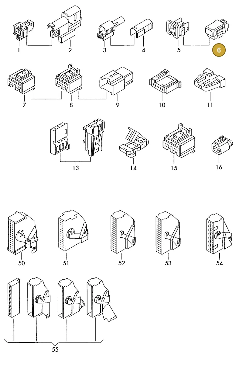 4G1972783 — Audi 1J0 platform diagram 198973800, position 6