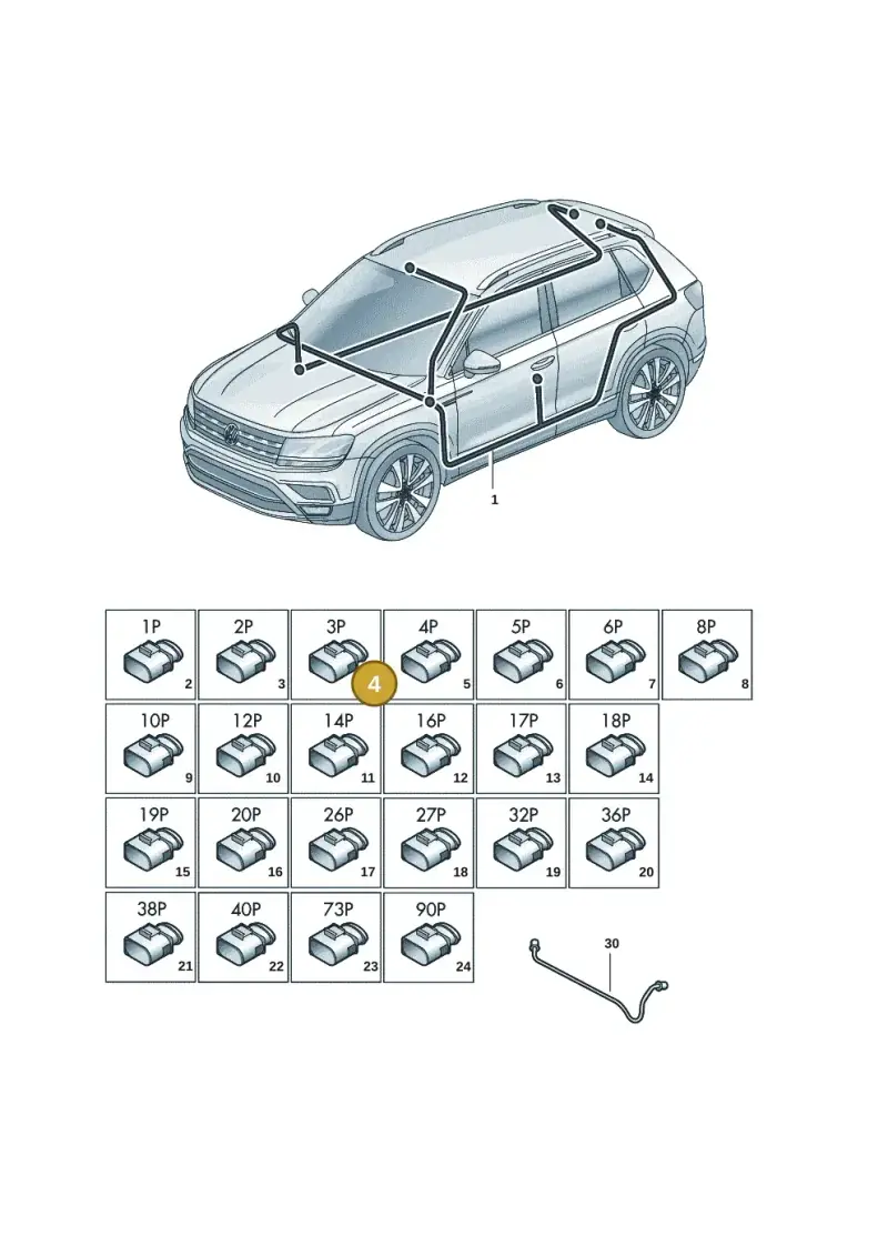 4G1972783 — Volkswagen Taos 1.4 (2021-2023) diagram 2gm971082, position 4