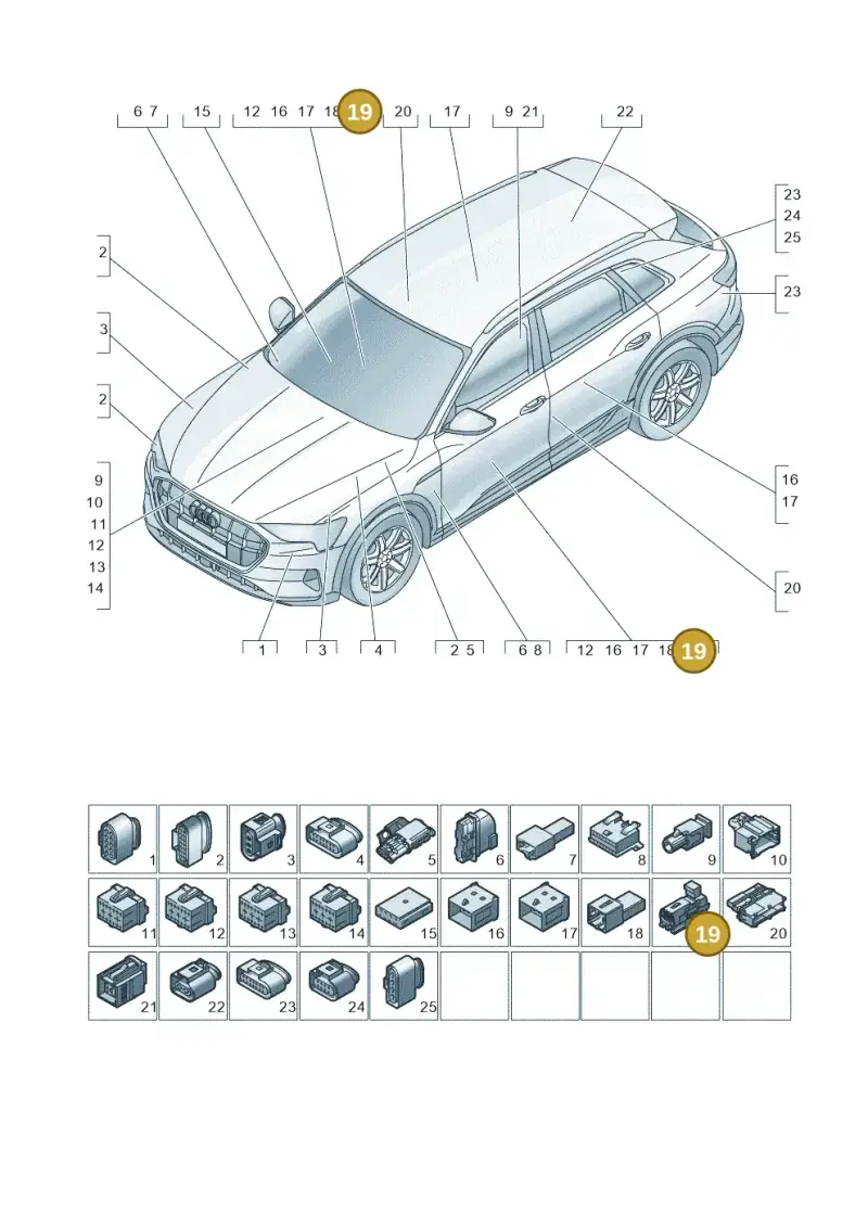 4G1972783 — Audi E-tron (2020-2023) diagram 586971820, position 19