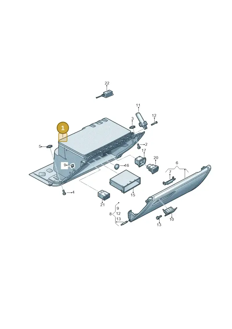 4G2857103A6PS — Audi A6 (2014-2018) diagram 788857200, position 1