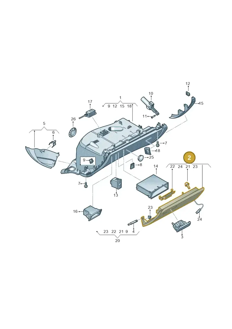 4G28571236PS — Audi A6 2.0 tdi (2010-2015) diagram 620857200, position 2