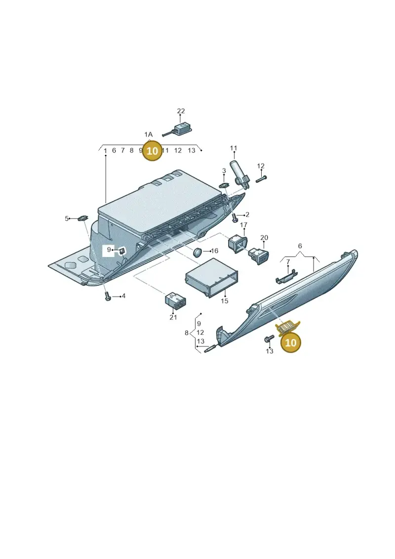 4G28571313Q7 — Audi RS7 Sportback (2013-2018) diagram 758857200, position 10