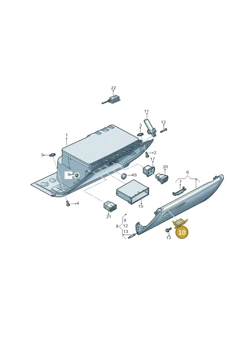 4G28571313Q7 — Audi A7 Sportback (2014-2018) diagram 788857200, position 10