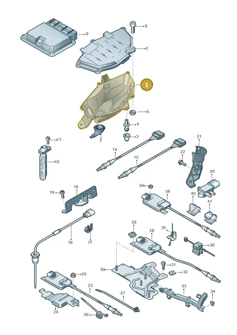 4G2907355B — Audi A7 Sportback (2014-2018) diagram 788906050, position 1