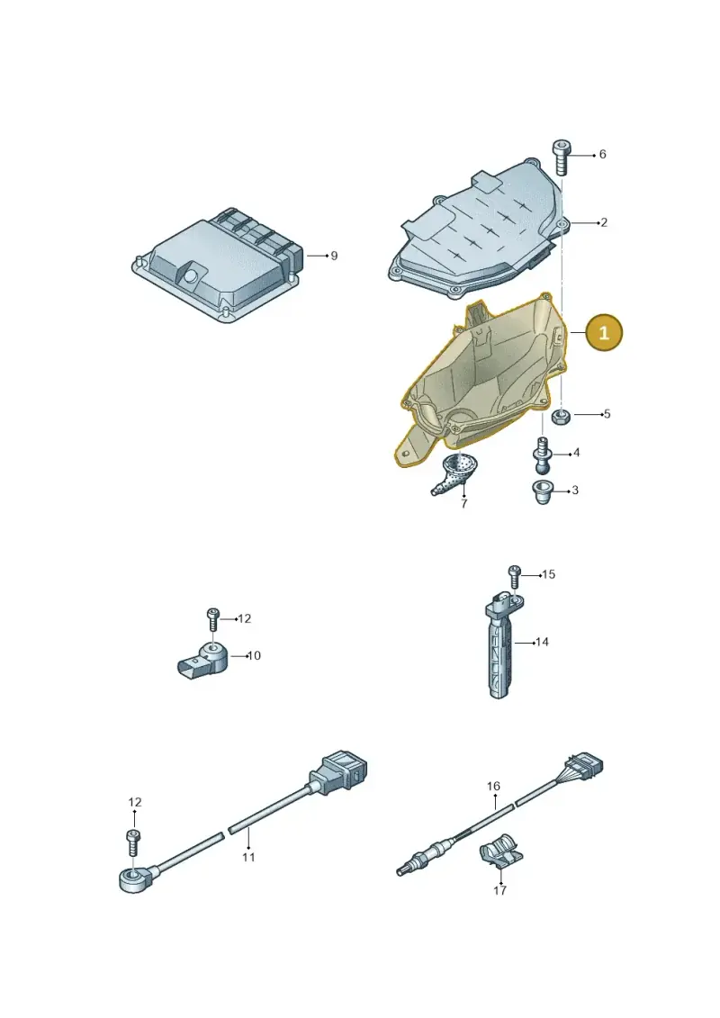 4G2907355B — Audi A7 Sportback (2014-2018) diagram 788906000, position 1