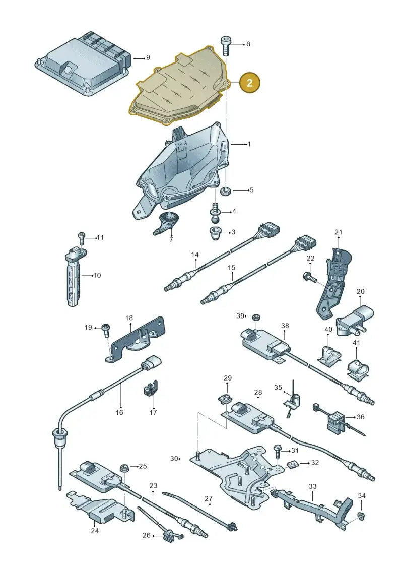 4G2907613B — Audi A7 Sportback (2014-2018) diagram 788906050, position 2