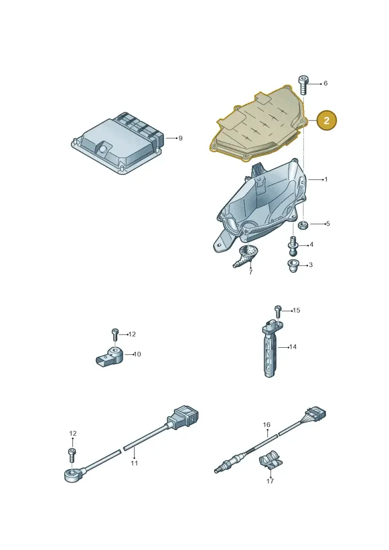 4G2907613B — Audi A7 Sportback (2014-2018) diagram 788906000, position 2