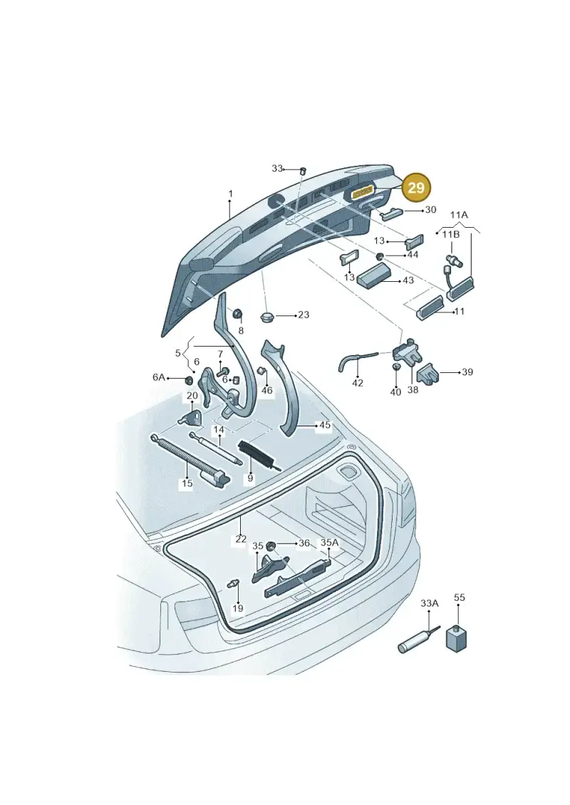4G5827127 — Volkswagen Phideon (2016-2023) diagram 251827000, position 29
