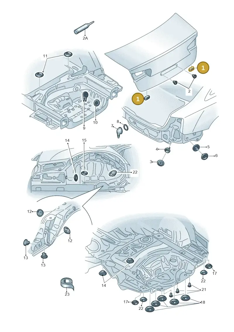 4G5827127 — Volkswagen Phideon (2016-2023) diagram 717803360, position 1
