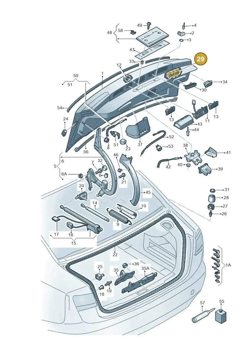 4G5827127 — Audi A6 2.0 tdi (2010-2015) diagram 717827000, position 29