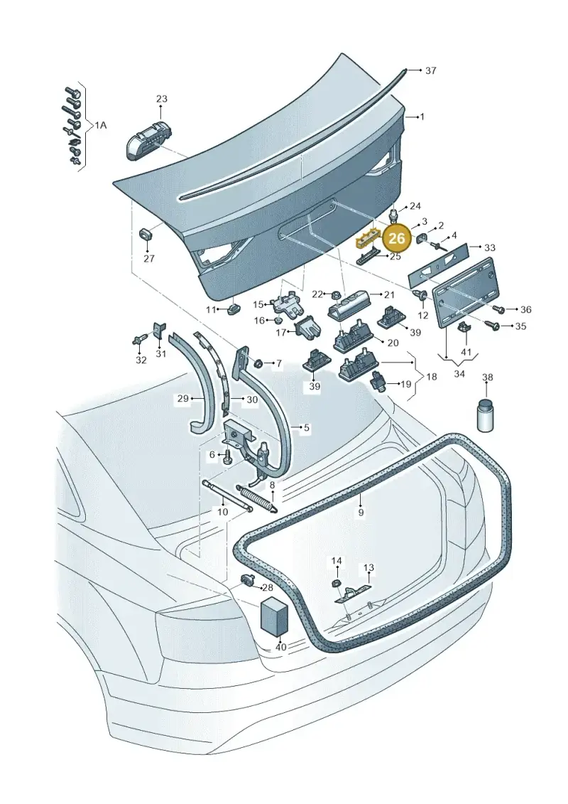 4G5827127 — Audi A3 Sportback (2012-2016) diagram 745827150, position 26