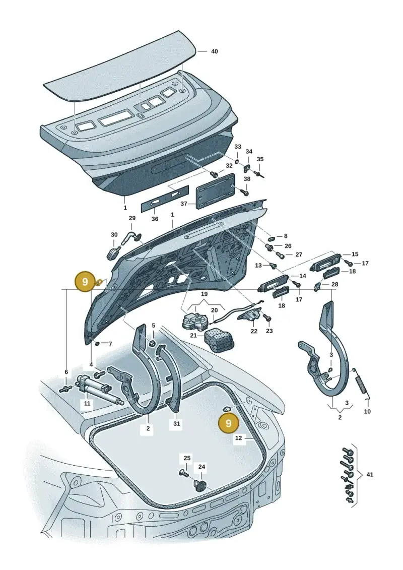 4G5827377 — Audi RS e-tron GT (2020-2025) diagram 4j1827000, position 9