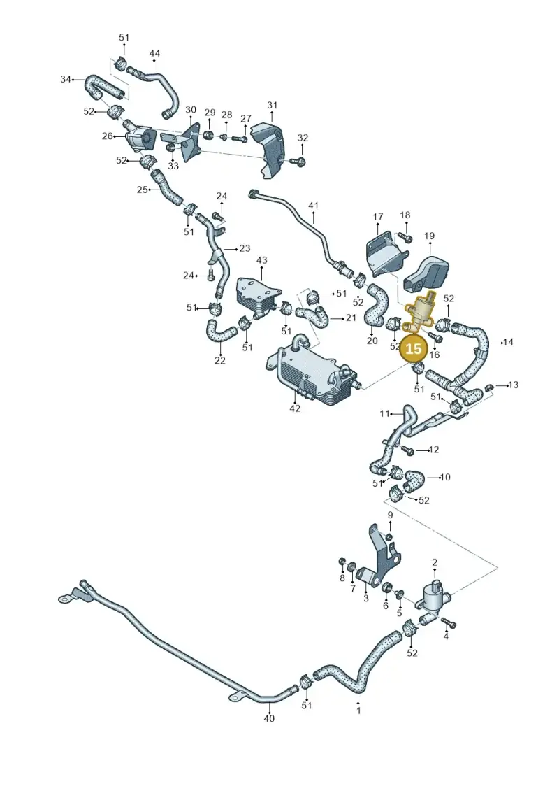 4H0121670A — Audi Q8 Quattro 3,0 (2018-) diagram 429121106, position 15