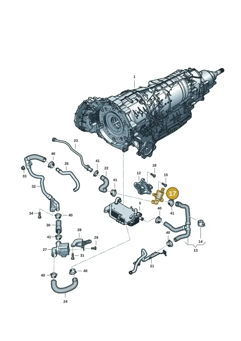 4H0121670A — Audi A8L (2017-2022) diagram 838121036, position 17