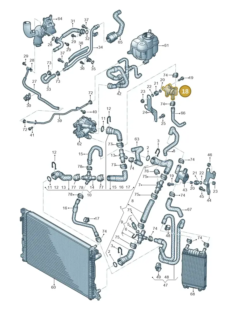 4H0121670A — Audi Q7 qu. 3.0 TDI (2015-2019) diagram 859121210, position 18