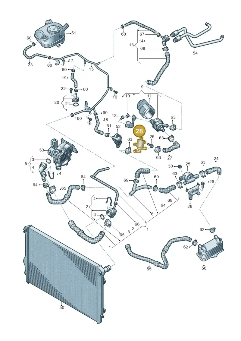 4H0121671G — Audi A1 Sportback (2018-2025) diagram 592121034, position 28