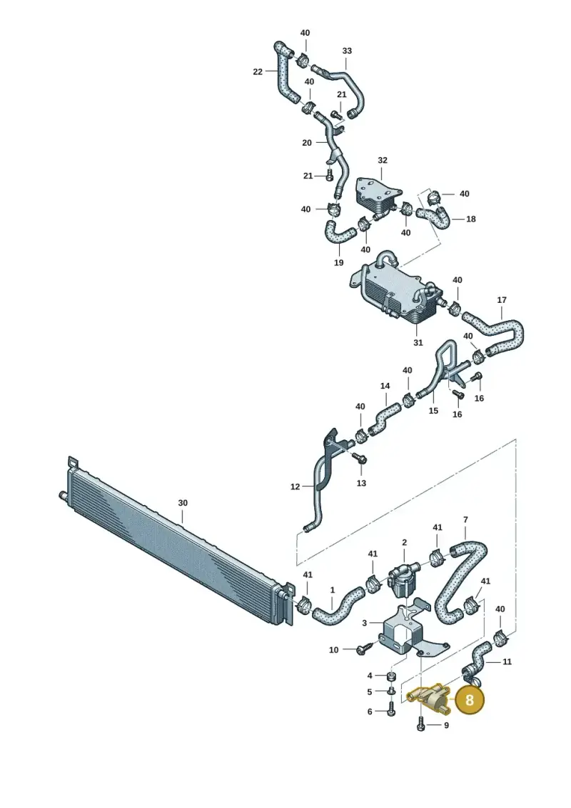 4H0121671G — Audi RS6 Avant (2019-2025) diagram 538121006, position 8