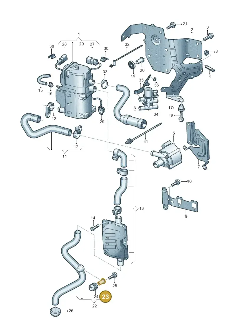 4H0129381 — Audi RS Q8 Quattro (2019-) diagram 429261000, position 23