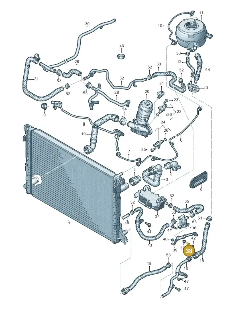 4H0129381 — Audi A6 2.0 (2018-) diagram 435121230, position 38