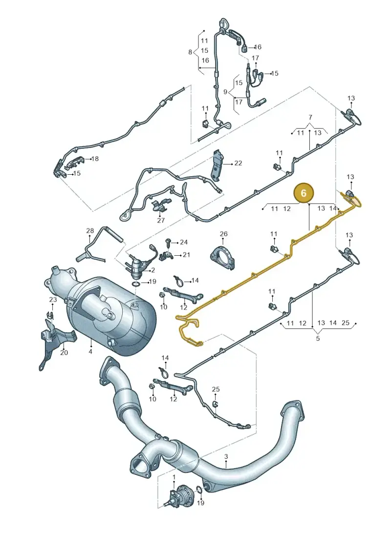 4H0131984E — Audi A8 (2013-2018) diagram 771201140, position 6