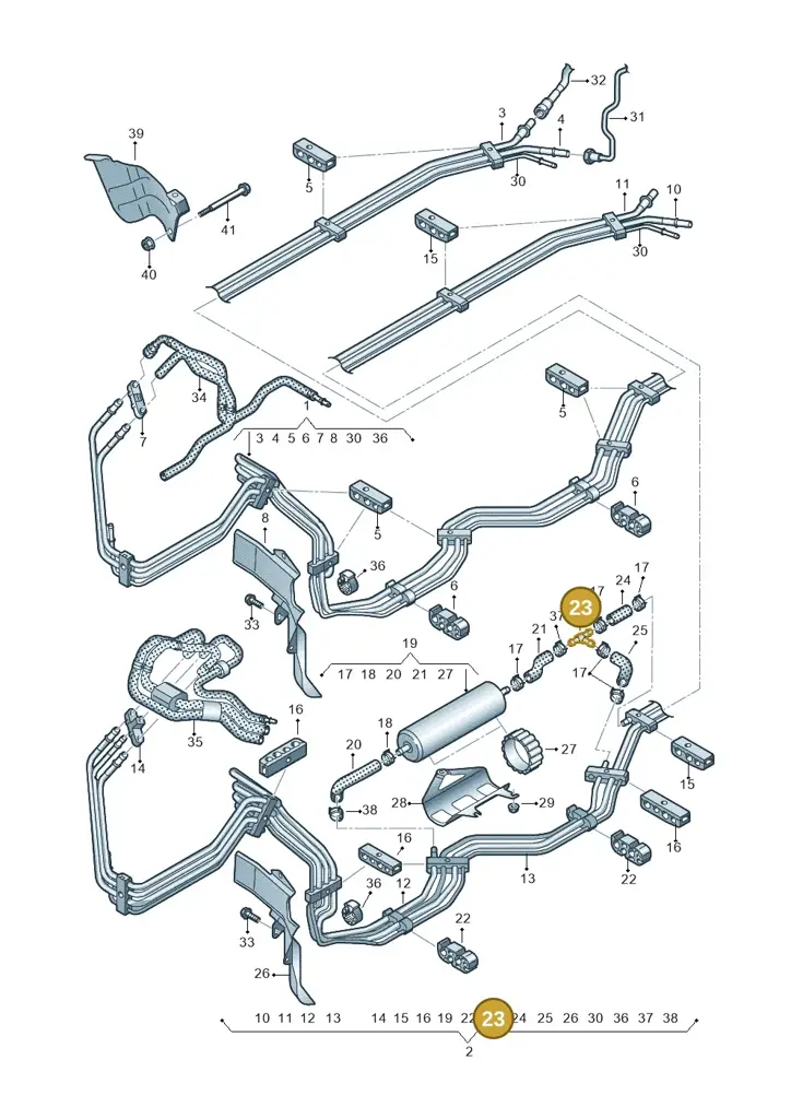 4H0201346 — Audi Q5 (2016-2020) diagram 896201600, position 23
