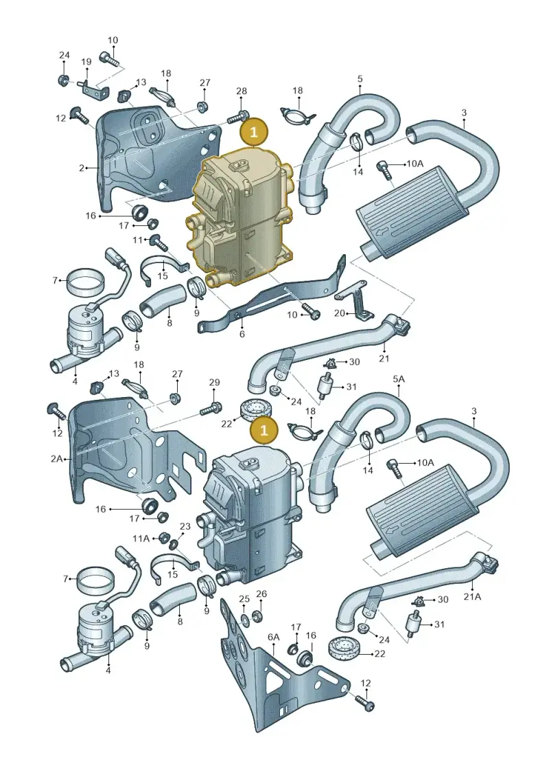 4H0265105H — Audi Q5 qu. 2.0 TDI (2012-2017) diagram 620819160, position 1
