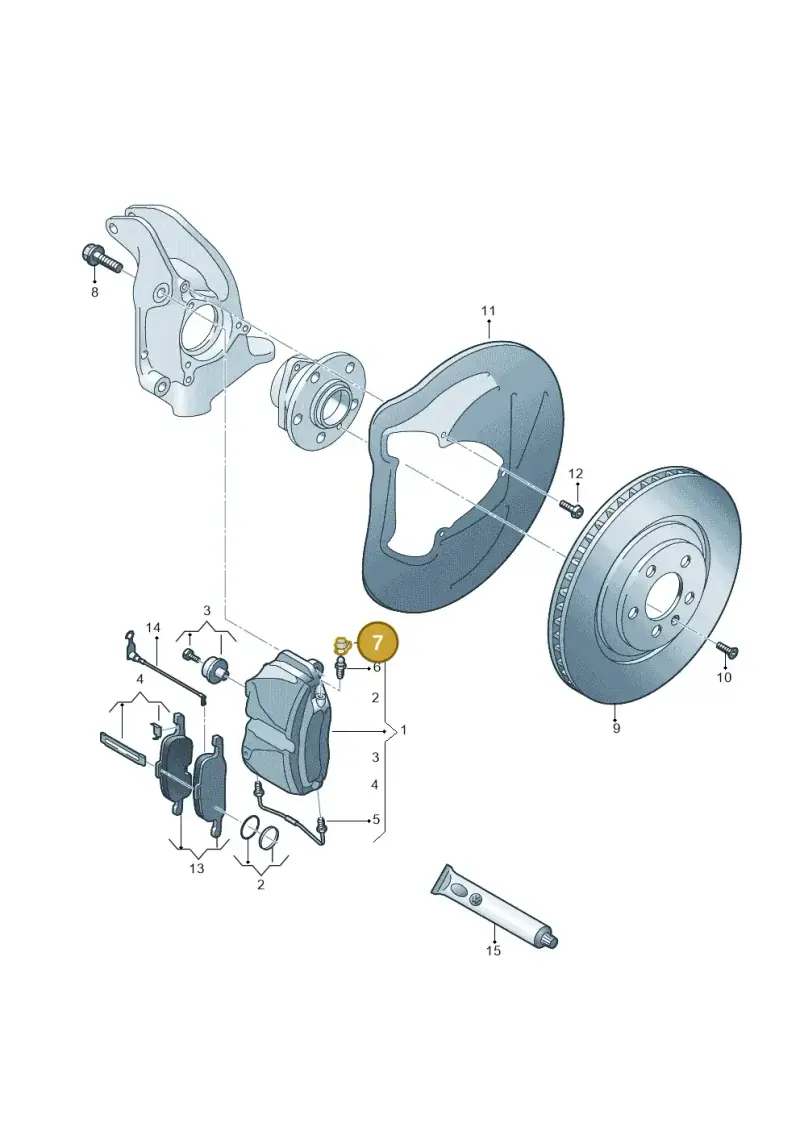 4H0611483 — Audi A6 2.0 (2018-) diagram 850615500, position 7