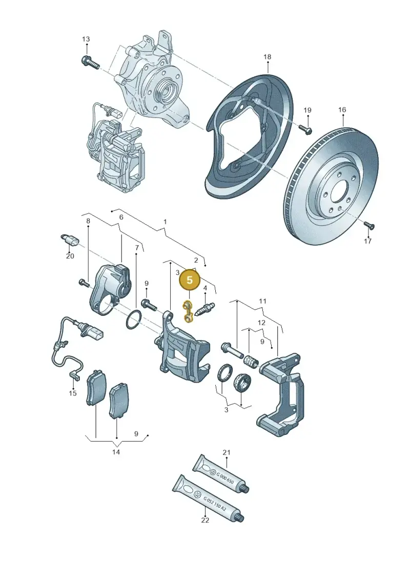 4H0611483 — Audi Q8 Quattro 3,0 (2018-) diagram 859615600, position 5