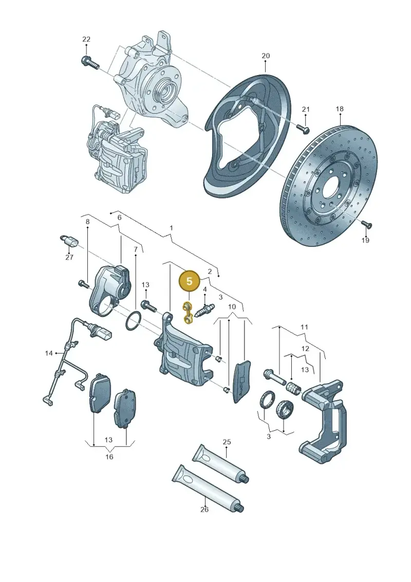 4H0611483 — Audi RS6 Avant (2019-) diagram 859615750, position 5