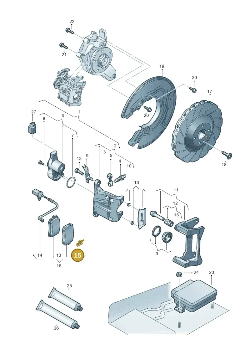 4H0615231 — Audi RS6 Avant (2013-2018) diagram 765615710, position 15