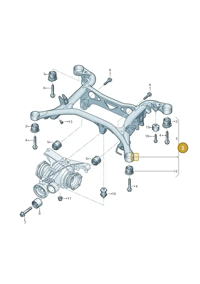 4H0804535 — Audi Q7 qu. 3.0 TDI (2015-2019) diagram 859505100, position 1