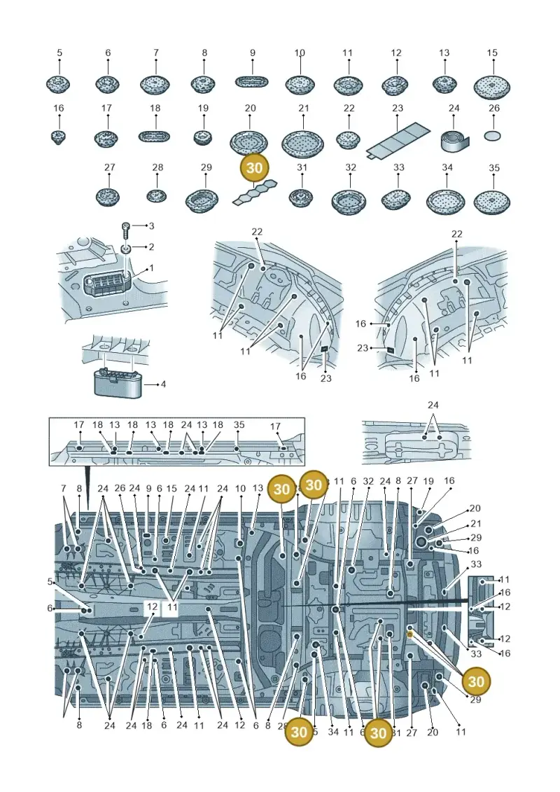 4H0804535 — Audi RS Q8 Quattro (2019-) diagram 429803035, position 30