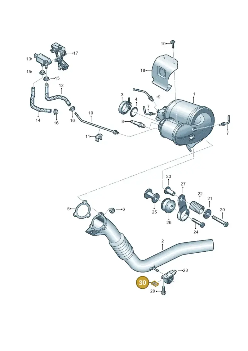 4H0821213 — Audi A7 Sportback (2018-) diagram 435253710, position 30