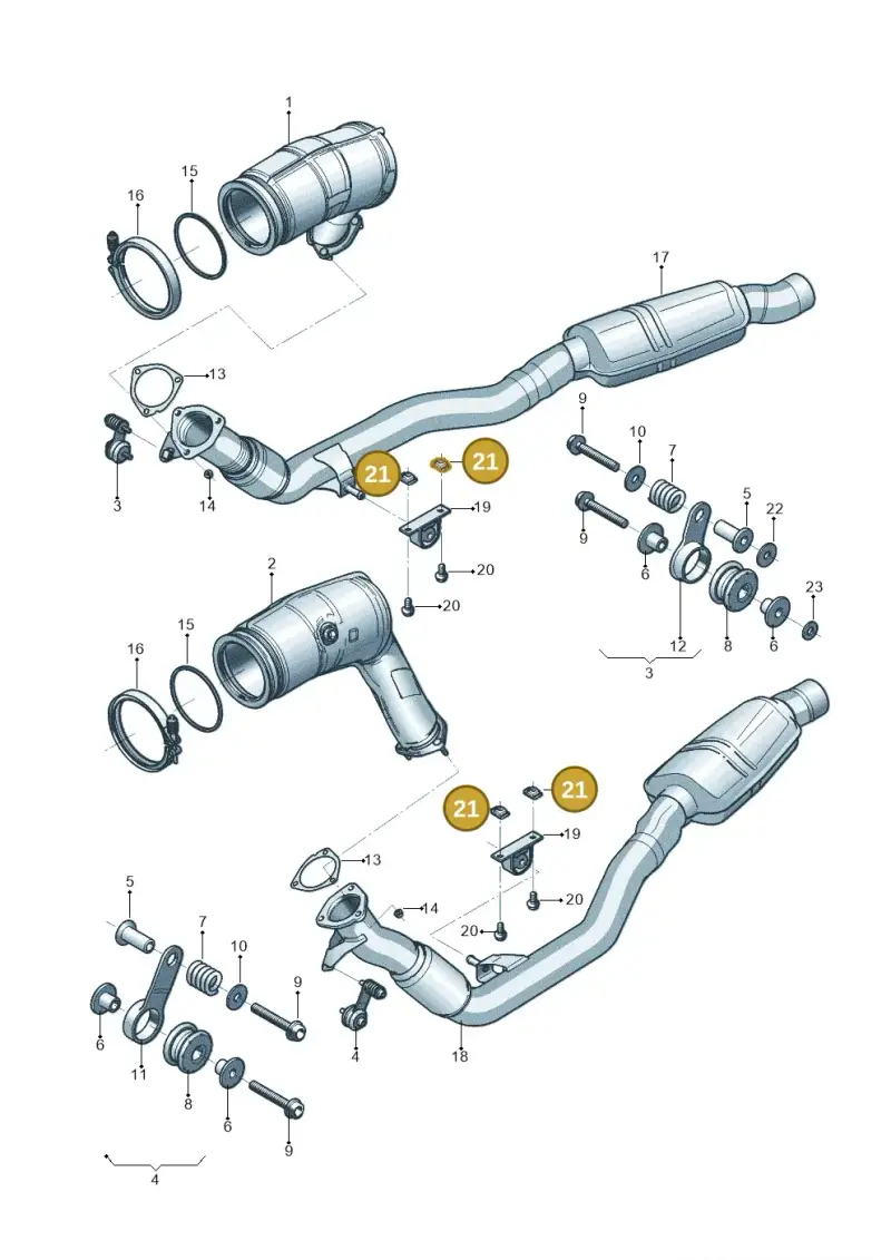 4H0821213 — Audi Q8 Quattro 3,0 (2018-) diagram 819253300, position 21