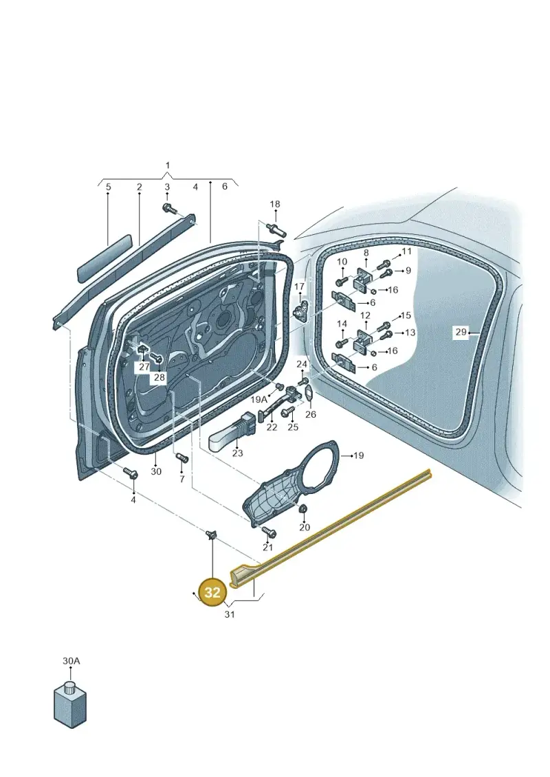 4H0837732 — Audi RS6 Avant (2013-2018) diagram 758831100, position 32
