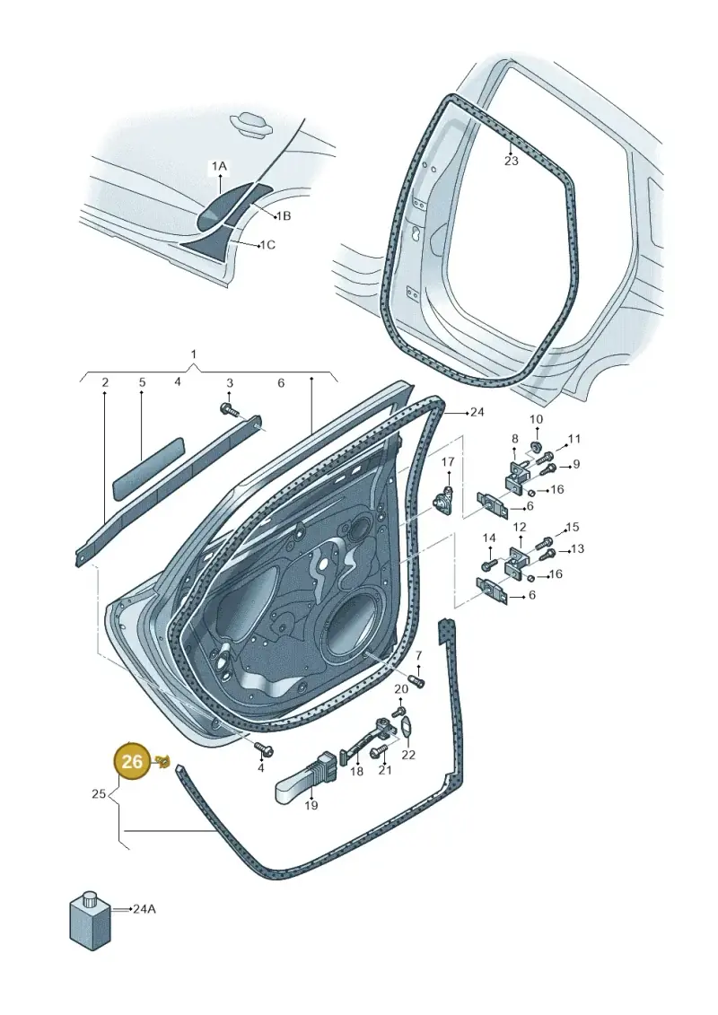 4H0837732 — Audi RS6 Avant (2013-2018) diagram 758833100, position 26