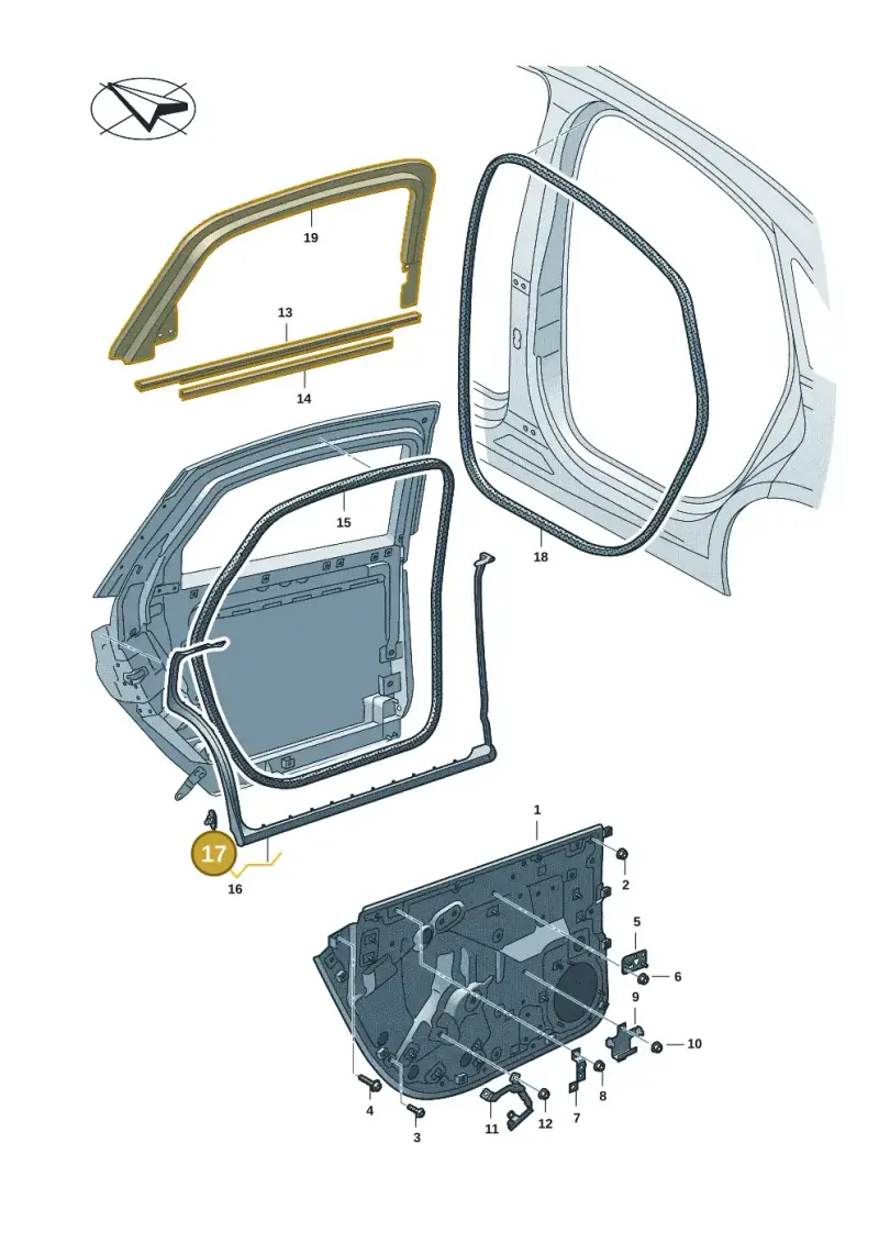 4H0837732 — Audi A8 (2017-2025) diagram 838833005, position 17