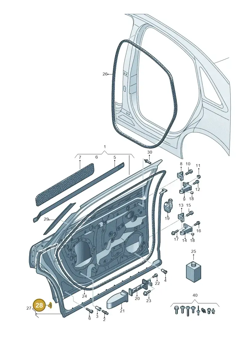 4H0837732 — Audi A8 (2017-2025) diagram 838833100, position 28