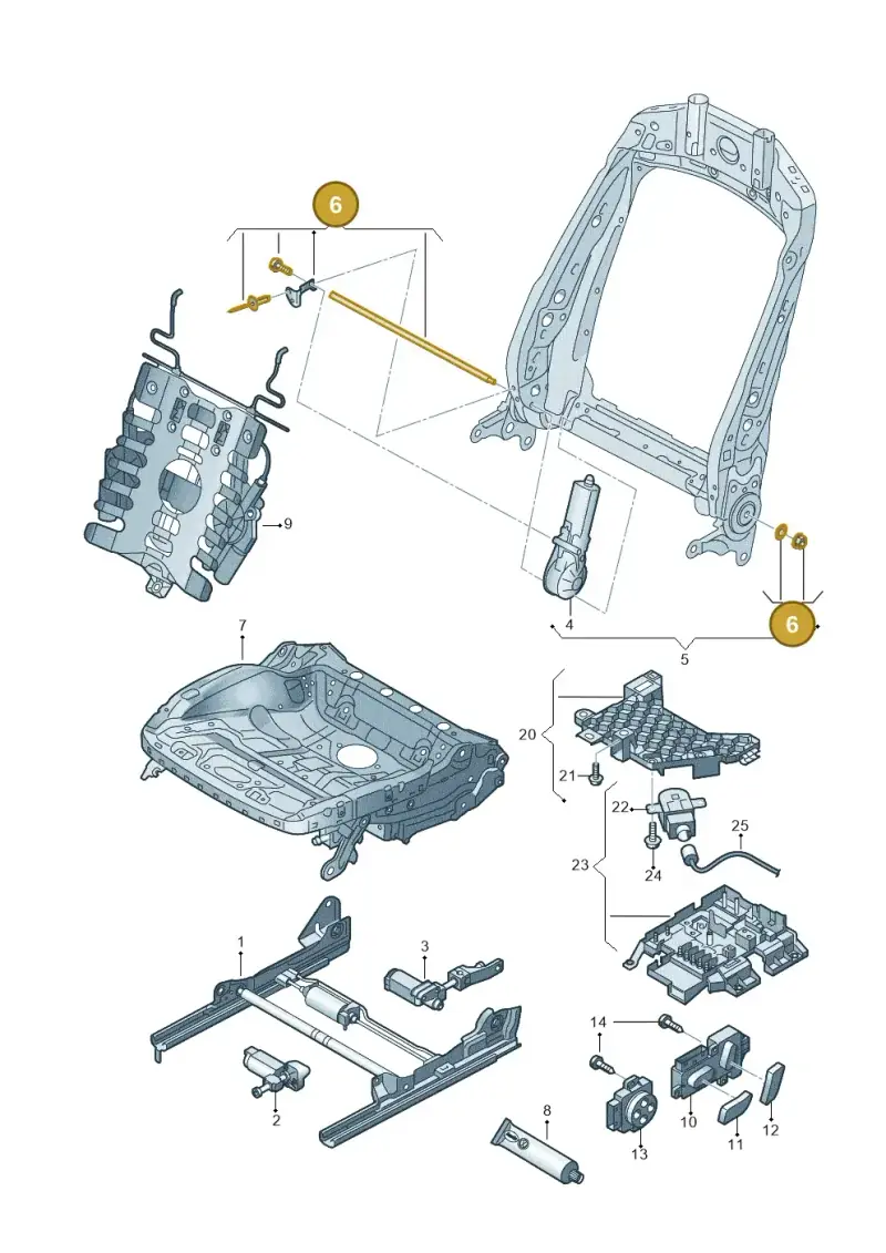 4H0898173 — Audi Q3 quattro (2011-2015) diagram 728959200, position 6