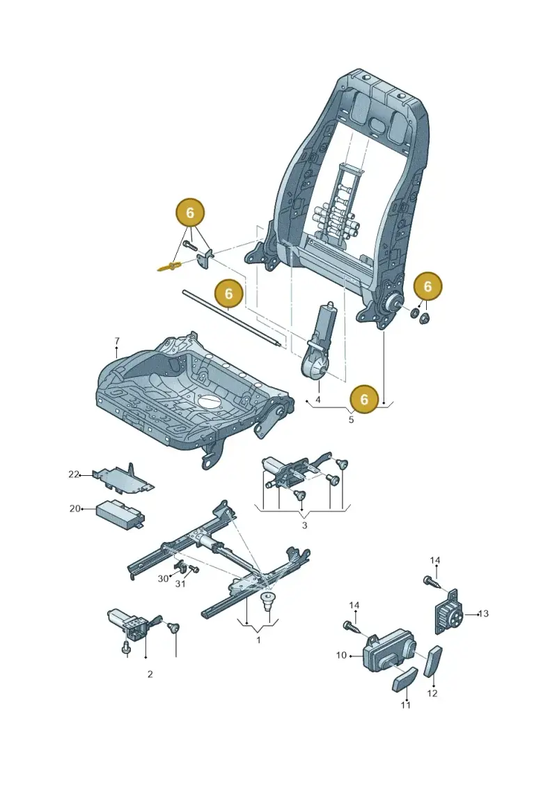 4H0898173 — Audi RS6 Avant (2013-2018) diagram 758959200, position 6