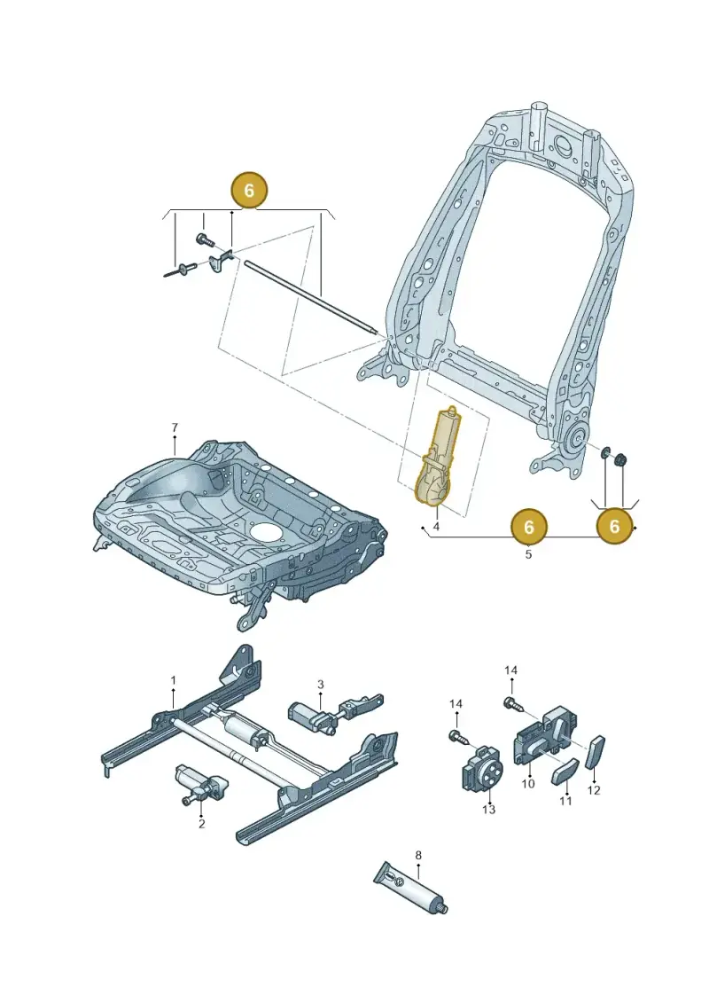 4H0898173 — Audi RS Q3 (2013-2018) diagram 764959200, position 6